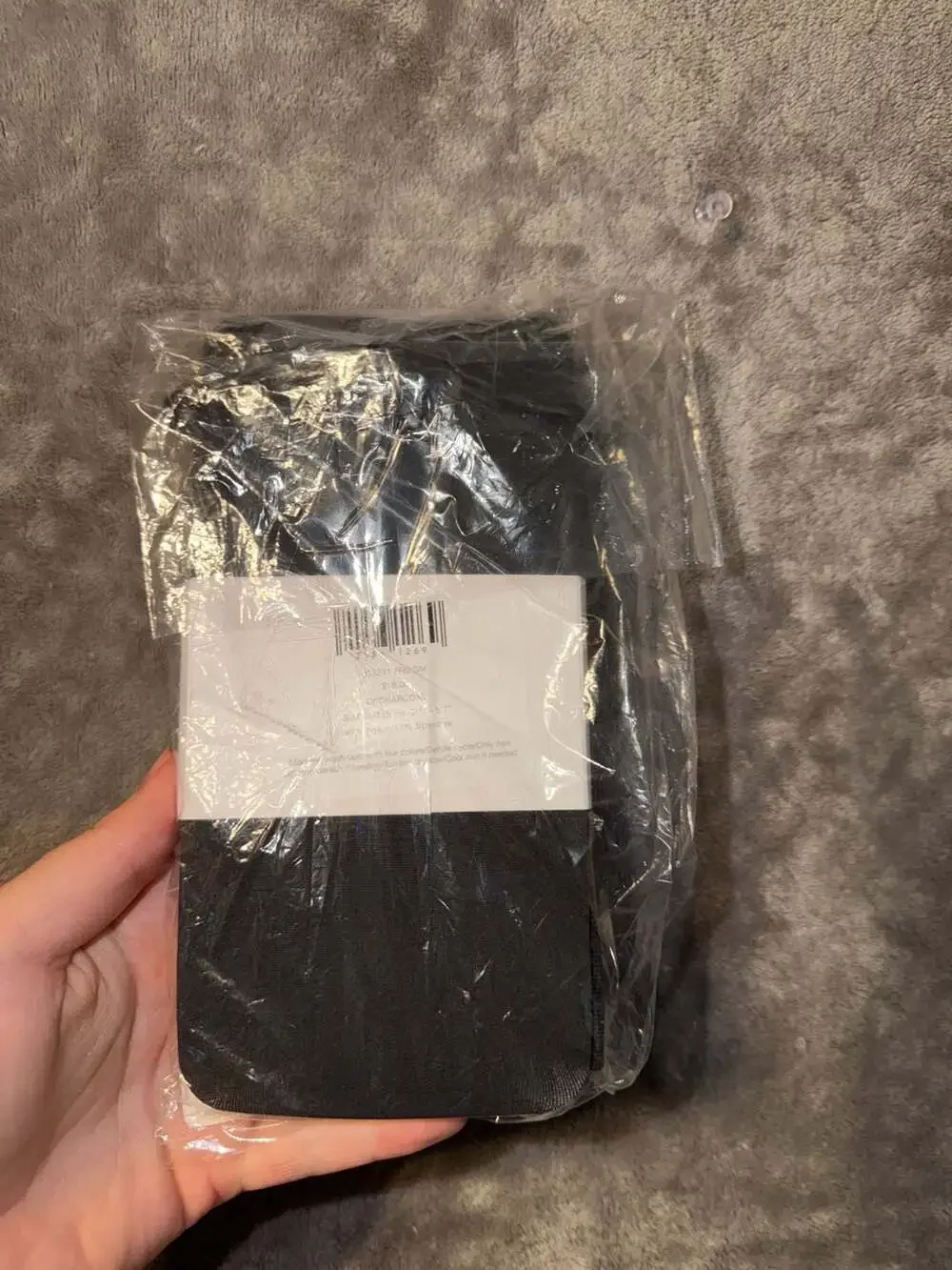 J.Jill Solid Microfiber Tights Dark Charcoal S/M New